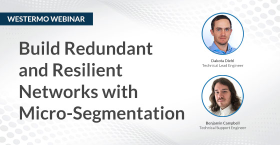 Webinar on how to build redundant and resilient networks with micro-segmentation.