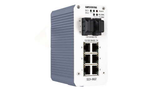 Unmanaged 8-port Ethernet Fibre Switch Westermo SDI-862